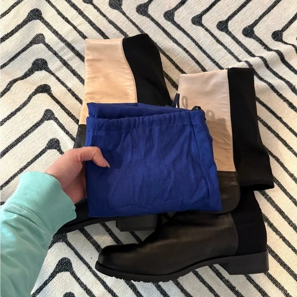 Stuart Weitzman 5050 Leather Over the Knee Boot Black size 11 - Picture 5 of 10